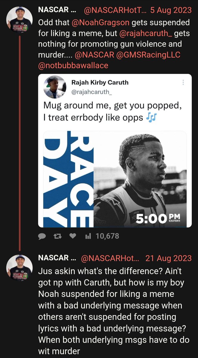 Suspend Rajah Caruth - #JusticeForUltimate23Dragon tweet media