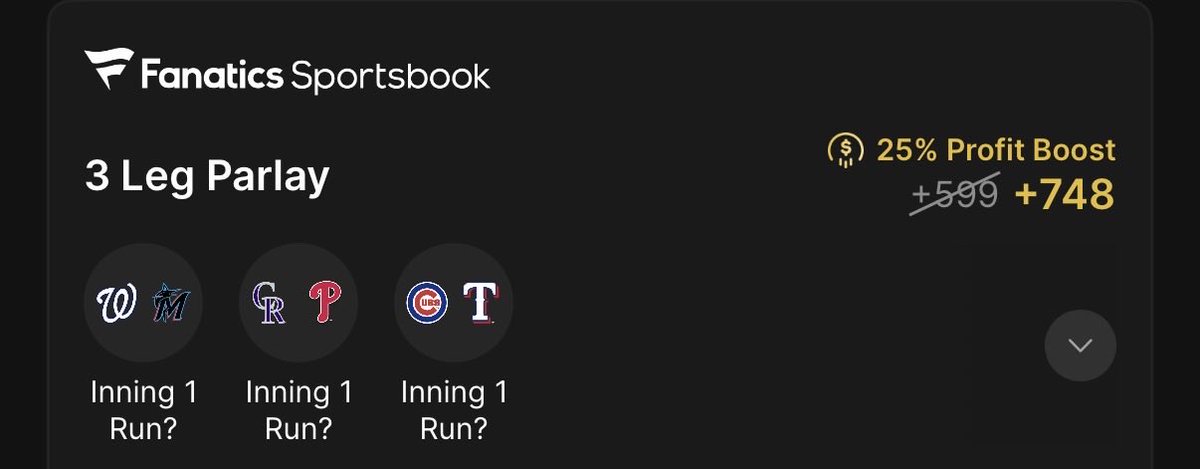 WagerLens's tweet photo. 3 games. 6 outs each. 

YRFI or NRFI 👀

Nats-Marlins
Rockies-Phillies
Cubs-Rangers

How are we moving today??

#MLB #NRFI #YRFI https://t.co/NVzmzXcJ3C