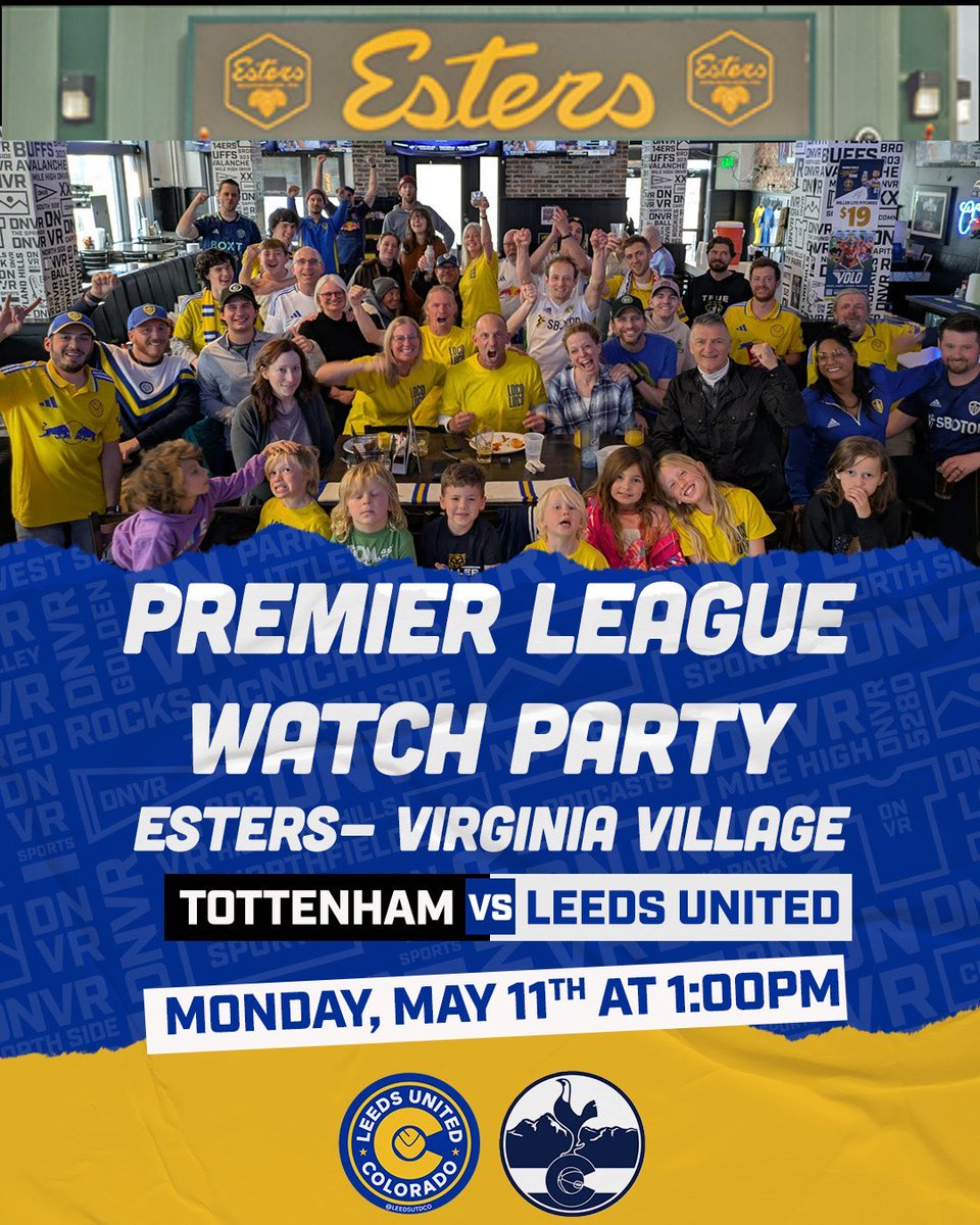 LeedsUTDCO's tweet photo. Join us at Esters on Monday as the lads travel back down to the capital with hopes of sealing survival! #MOT https://t.co/wiMdnedJVd
