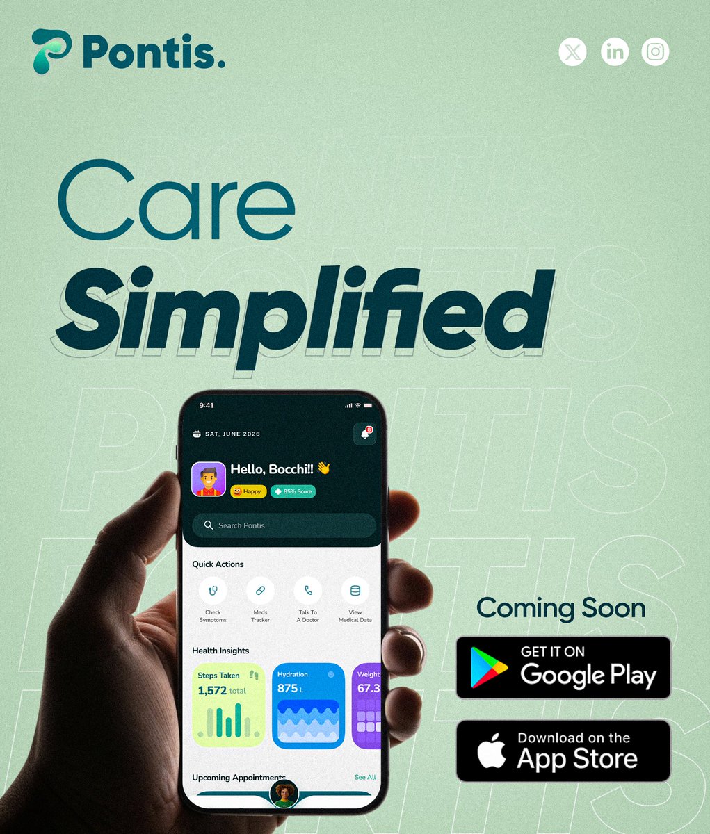 HbMedTech's tweet photo. Pontis simplifies all processes that yield quality care for everyone and keeps all stakeholders—patients, physicians, and other health service providers—deeply satisfied.

#HealthBridge #Pontis #DigitalHealth #AIinHealthcare #HealthcareInnovation https://t.co/aFtCnsQbFC