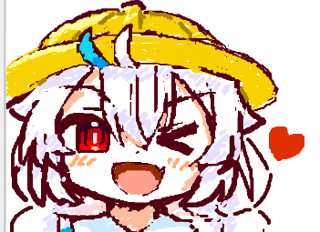 マウスで描くのは手が釣りそうです（）