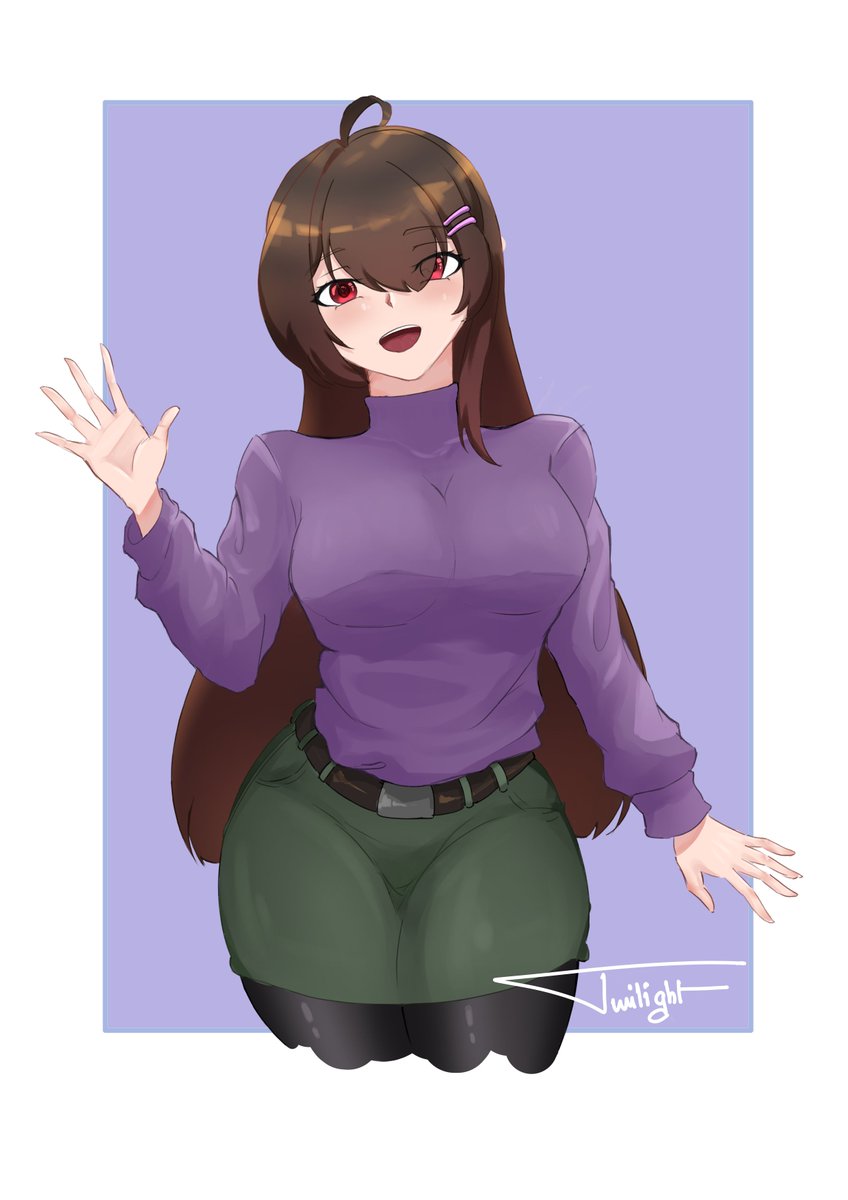 Twilight_Chaoz's tweet photo. First work on Pen tablet 
#originalcharacter #digitalartist
Post 7 of reposting all my artwork https://t.co/2ziOaqIR9H