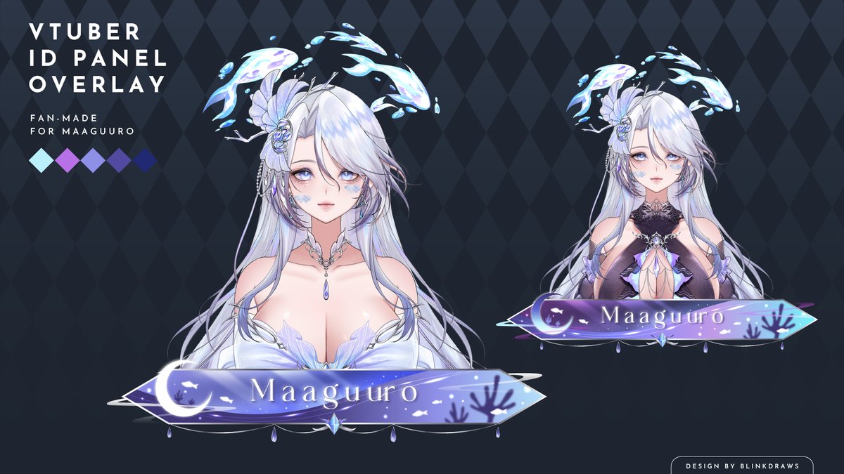 「2」fan Vtuber ID panel overlay    
— for <a href="/maaguuro_tuna/">マグロ 🐟 | Debut 9 May 2026</a> 

A small debut gift for my lovely friend, Tuna ♡
Congratulations on your debut! 
Hope you enjoy it~✨🐟

(˶˘ ³˘(´͈ ᵕ `͈˶)♡ #maaguuart