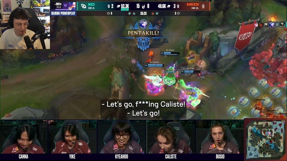 DumbsYT's tweet photo. Decided to watch LEC because of all the MKOI vs KC drama

Holy fuck what an absolute cinema game https://t.co/hin0F4CFyx