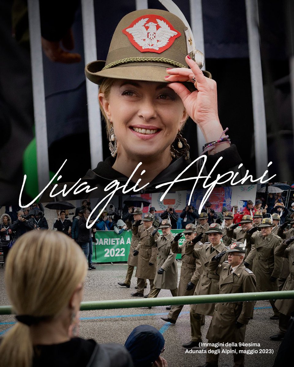 In occasione della 97ª Adunata nazionale degli Alpini, desidero rivolgere il mio ringraziamento a un corpo che rappresenta coraggio, sacrificio, spirito di servizio e amore per la Patria.
Gli Alpini sono un orgoglio italiano.