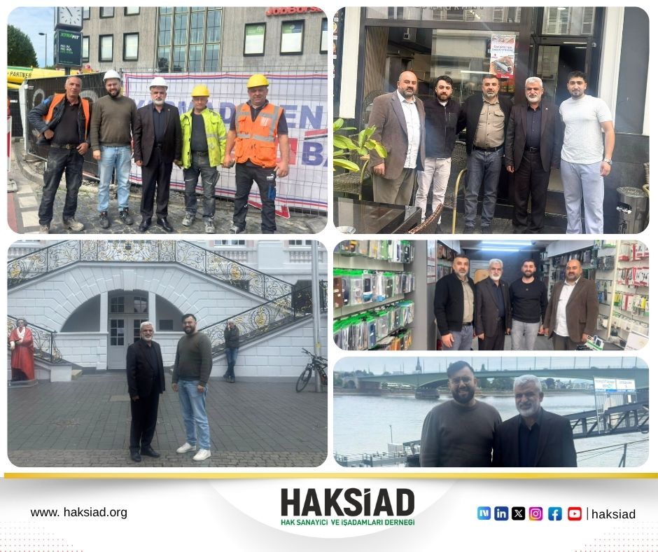 haksiad's tweet photo. HAKSİAD Genel Başkanı Vedat Turgut’un 
AVRUPA PROGRAMININ İLK DURAĞI KÖLN OLDU

HAKSİAD Genel Başkanı Vedat Turgut, bir hafta sürecek olan Avrupa ziyaretlerine Almanya’nın Köln şehrinden başladı. Program kapsamında Almanya’daki dernek üyeleriyle bir araya gelen Turgut, inşaat sahalarında incelemelerde bulunarak bölgedeki ticari faaliyetler hakkında bilgi aldı.

📍Haberin detayları için web sitemizi ziyaret edebilirsiniz.👇

https://t.co/baR2zNBIh4

#HAKSİAD #Avrupa #Almanya #Köln @VedatTurgut