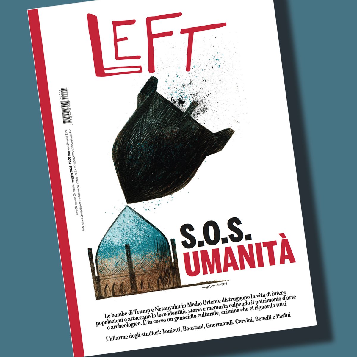 marilena_nardi_'s tweet photo. We all lose, @cartoonmovement
S.O.S. Umanità, cover of @Left_rivista
#Iran #MiddleEst #war #unesco https://t.co/6S85FyfcnA https://t.co/ge9Dh6GjQR