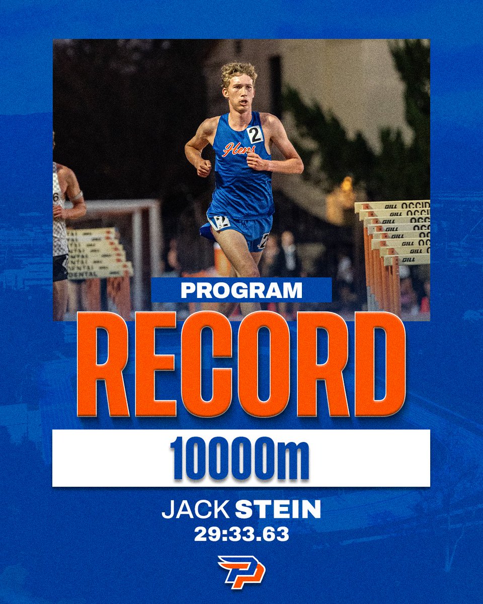 𝐋𝐞𝐚𝐯𝐢𝐧𝐠 𝐡𝐢𝐬 𝐦𝐚𝐫𝐤 🏃 Jack Stein sets a program record in the 10000m at ...