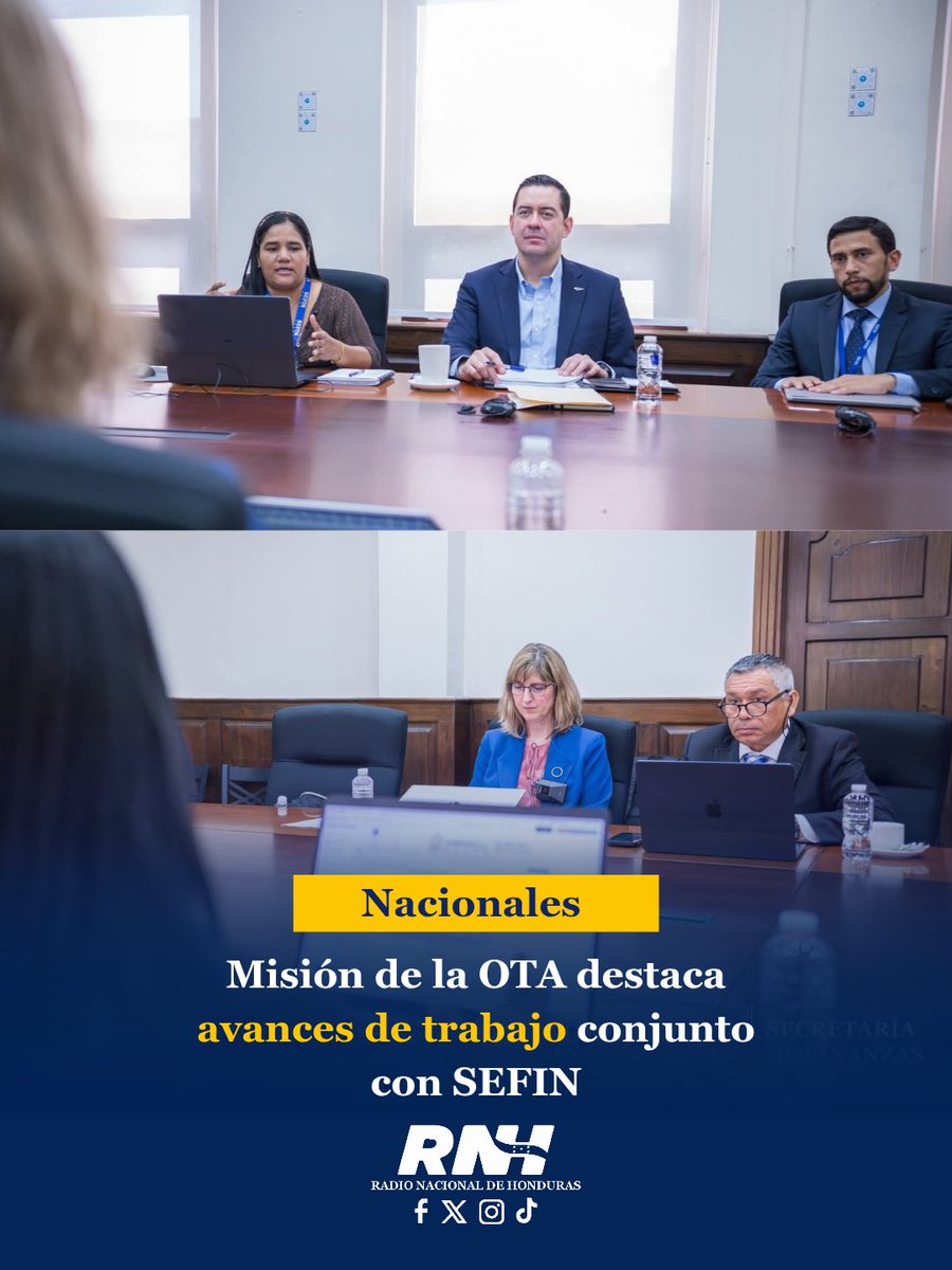RTNH_Oficial's tweet photo. 🇭🇳🤝🇺🇸 La misión de la OTA del Departamento del Tesoro de EE.UU. destacó el trabajo conjunto realizado con @SEFINHN para fortalecer la transparencia presupuestaria y la gestión de las finanzas públicas en Honduras.
#RNH #SEFIN #HondurasVamosAEstarBien https://t.co/L4UPA42Mp0