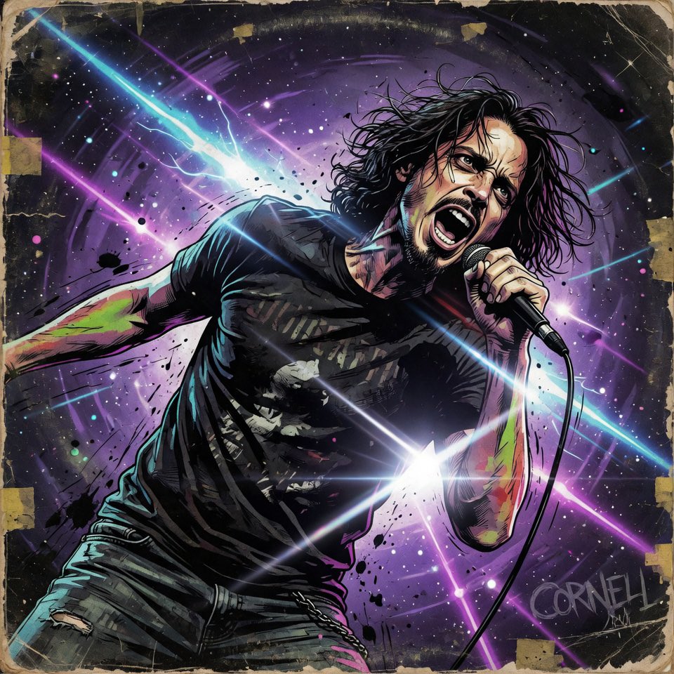 pculturejunkie's tweet photo. 🕯️ Gone but never forgotten.  

Legend Series 🎸  

Today’s spotlight: (Chris Cornell)  

What’s your all-time favourite track by them? 👇  

#MusicLegends #GoneButNotForgotten #NowPlaying #RockLegends #MusicLovers #LegendSeries https://t.co/Bdm3bOMDrh