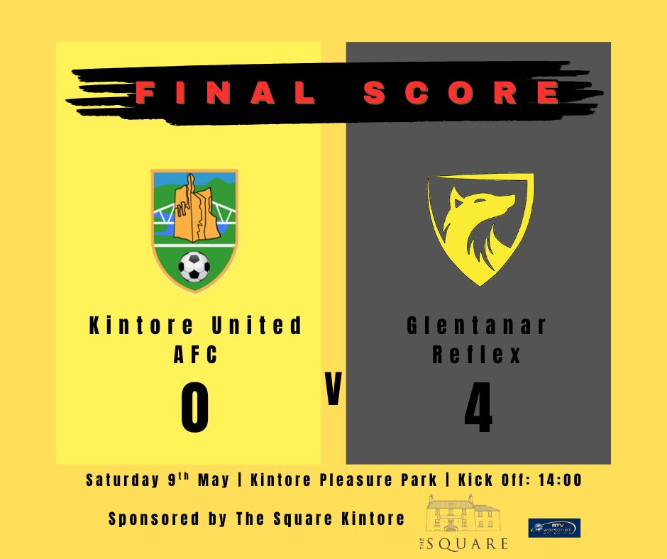 kintoreunitedfc's tweet photo. Today's final score ⚽️
Player of the match: Ben Campbell
Thank you to Glentanar Reflex for the game 💛 🖤 https://t.co/uqfGZafYor