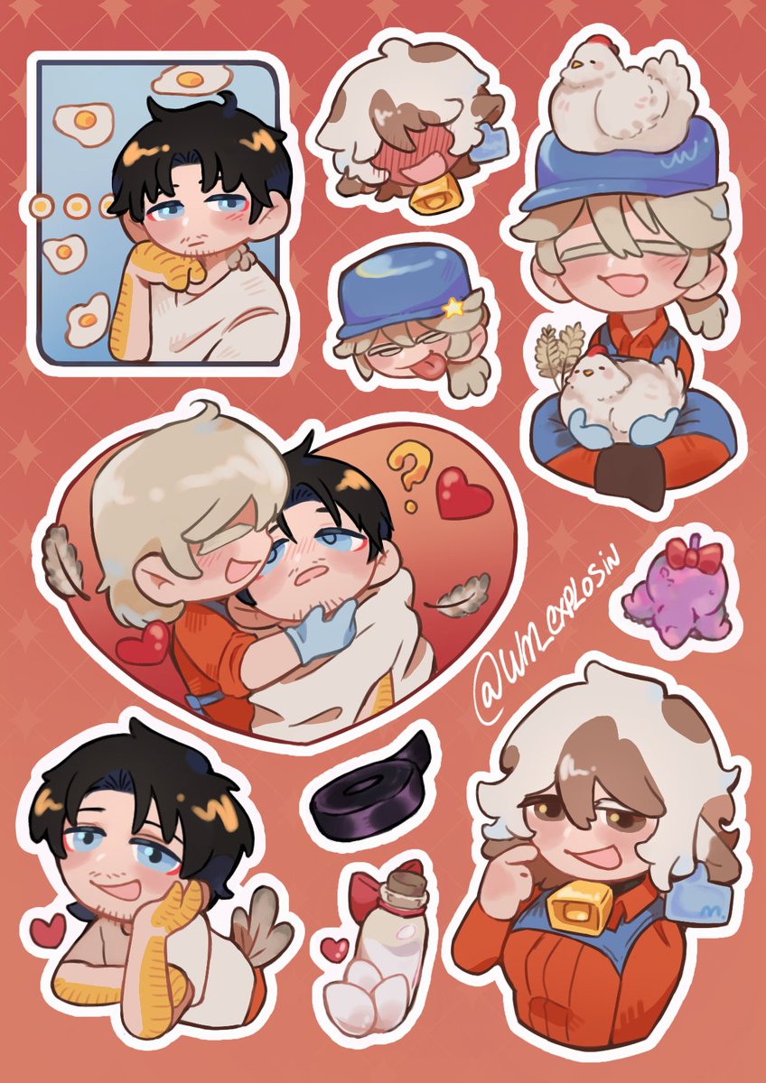 WM_explosion's tweet photo. Stickers of #mrasfarm ✨✨💕💕 https://t.co/uhJyd3iTt0