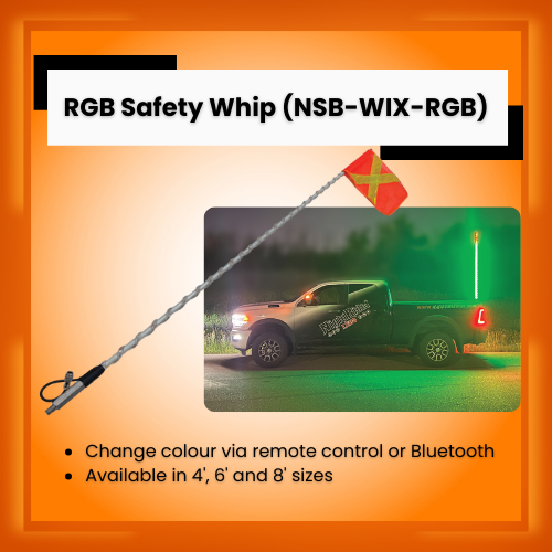LEDriven's tweet photo. Safety whips have been implemented as a safety measure, increasing the visibility of vehicles on mining sites, busy service roads, and more! This RGB Safety Whip lets you easily adapt to different requirements per work site with the press of a button!
#ledriven #safetywhip https://t.co/sp0KvO4suK