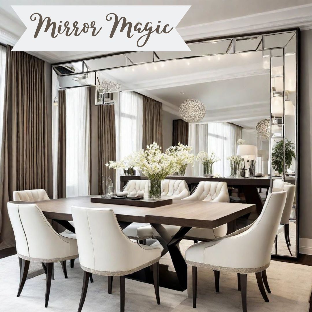 ShayTheRealtor's tweet photo. 🌟🪞 Mirrors can make a space feel larger and brighter. Strategically place mirrors to reflect light and create a sense of depth. https://t.co/jzgXMHT9Iy
