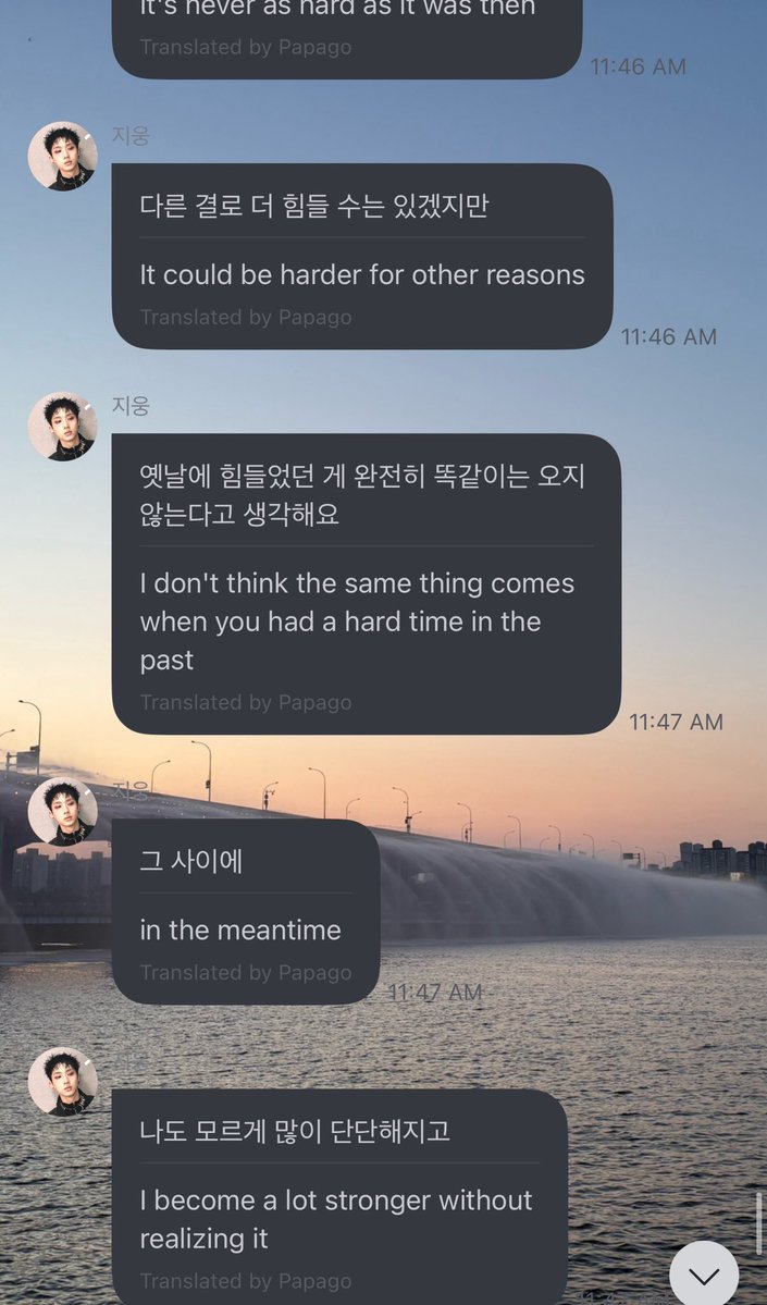jiungprint's tweet photo. life isn’t always a linear path, it can go sideways or backwards even, but even when it doesn’t feel like it, you’re truly growing in your own way. 🥹💭🍪🤍
i’m forever thankful to jiung for always sharing such encouraging thoughts with us like this.

“life is always like that somehow. it doesn’t just move forward in one straight line forever. wait a second. (picture) it kind of feels more like this. i just drew that right now. it’s hard to explain with words.

🧩 do you mean like taking steps backward..?

you could see it that way too, but i don’t think stepping backward is necessarily a bad thing. there’s no rule saying we always have to move only forward.

🧩 i think instead of just following a path that’s already laid out, sometimes it’s good to look back and make a new path too.

right? exactly. move forward while thinking about your own footsteps and your own path. fighting. you guys are the best. i always learn so much.

🧩 im just scared. even when things get only a little hard, it reminds me of the times that were really painful before. i’m scared i’ll go back to that…

right… i have moments like that a lot too, you know? but no matter how much it feels like nothing about me has changed when i look at myself, time has still passed, so it never becomes painful in exactly the same way as back then. maybe it can hurt in different ways, but i don’t think the pain from the past ever returns completely the exact same way. because during all that time, without even realizing it, you’ve become much stronger and grown a lot. so only worry a reasonable amount~ rather than worrying too much, maybe it’s better to carry a healthy level of carefulness instead? i think that would be good.”