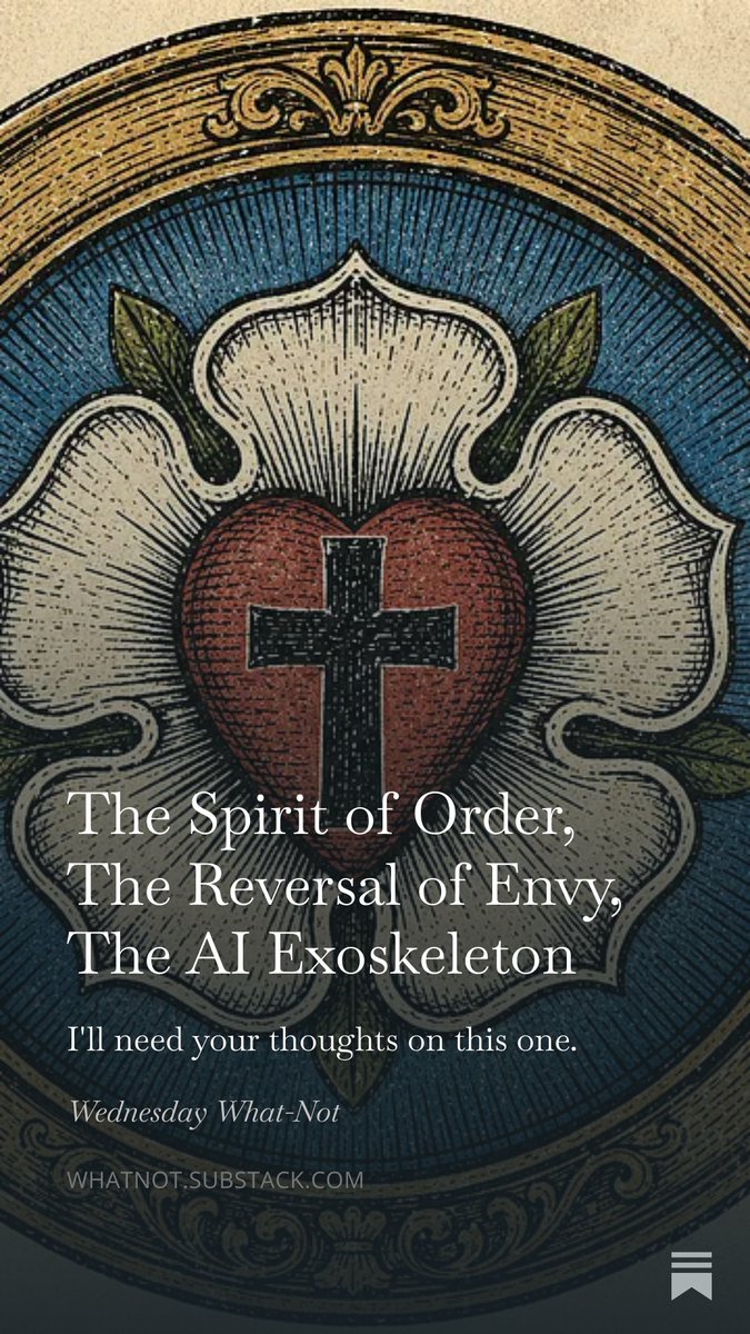 bwolfmueller's tweet photo. The Spirit of Order, The Reversal of Envy, The AI Exoskeleton, by @bwolfmueller https://t.co/3OJpJHAQKb https://t.co/lRXnAWmn3l