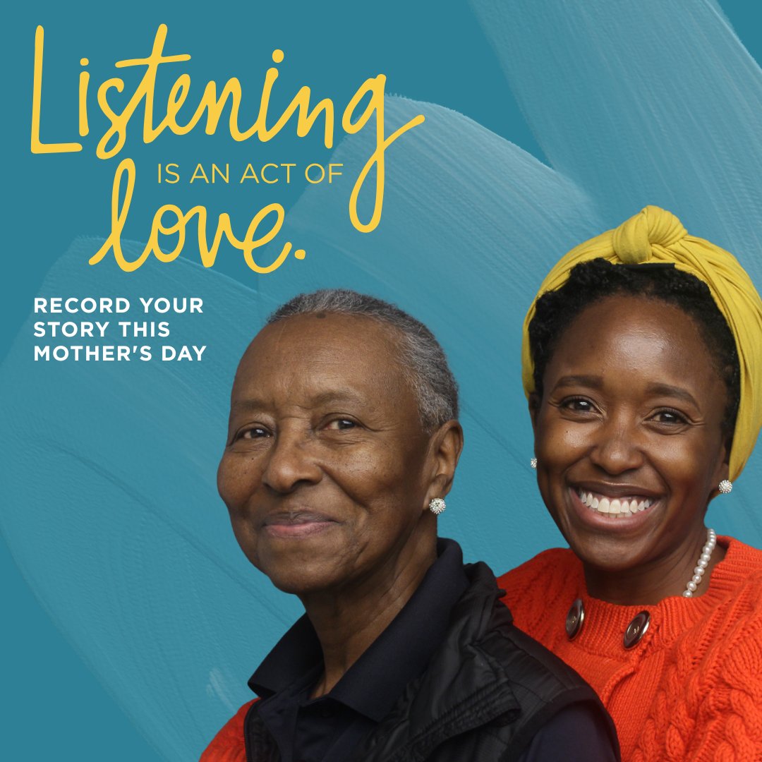 StoryCorps's tweet photo. Ask mom the questions you’ve always wanted to ask this Mother’s Day—or reflect on a mother figure you’ve lost and honor her story.

All it takes is 40 minutes on the StoryCorps App. Keep it light and fun or go deep. It’s up to you.

Press record and just jump in. 🎙️❤️ https://t.co/xWXGFk9CbC