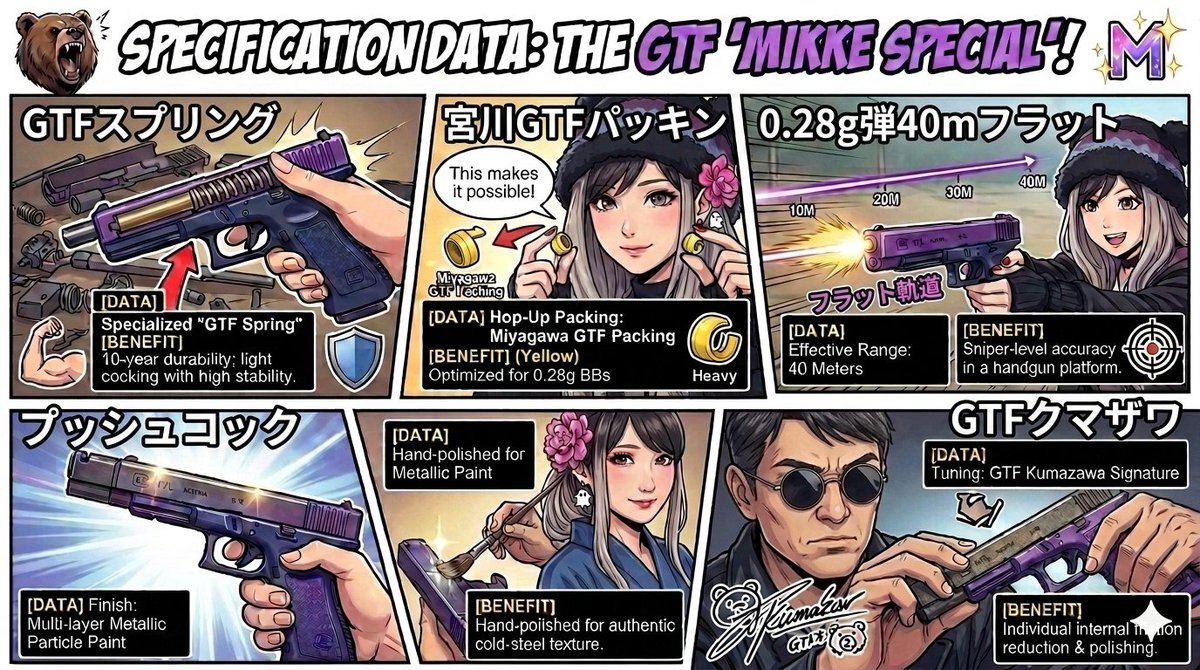 【GTFクマザワ】バイクとエアガンのカスタム tweet media