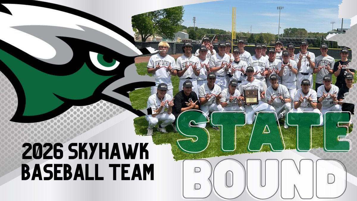 SkuttCatholic's tweet photo. Your SkyHawk baseball team is STATE BOUND.  

Skutt Catholic defeats Bennington 2-0 to 🥊 their 🎟️ to STATE. https://t.co/2ajRzW1sIs