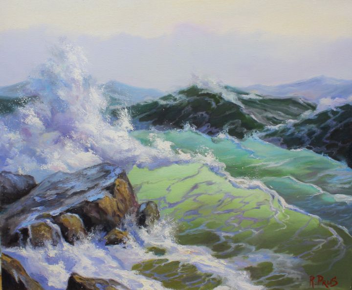 RuslanPrus's tweet photo. Art of the Day! "Green wave". Buy at: https://t.co/IUZ4fVFGoF https://t.co/saVFtBO7nI