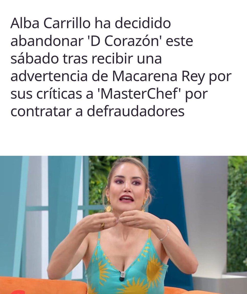 omicrom3111's tweet photo. @maria_patino A ver si el director de #RTVE le aclara las cositas a La Choni Villareja de #MacarenaRey, a defraudadores de impuestos en una television publica No se les contrata,y mucho menos llamar la atencion a nadie por decir la verdad.  #AlbaCarrillo https://t.co/Oz9B4vcTIg