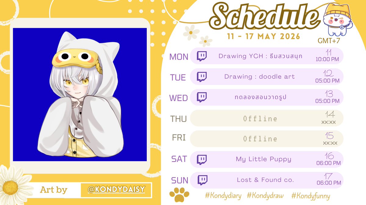 Kondydaisy 🐈 🌼| V-artist | cms open tweet media