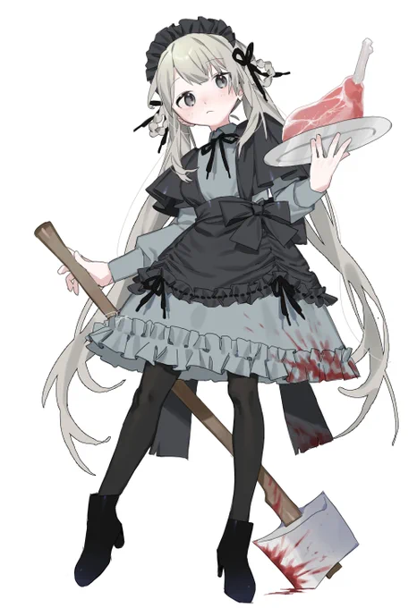 過去メイド絵で茶でも濁すか…(全員おともだちです)
