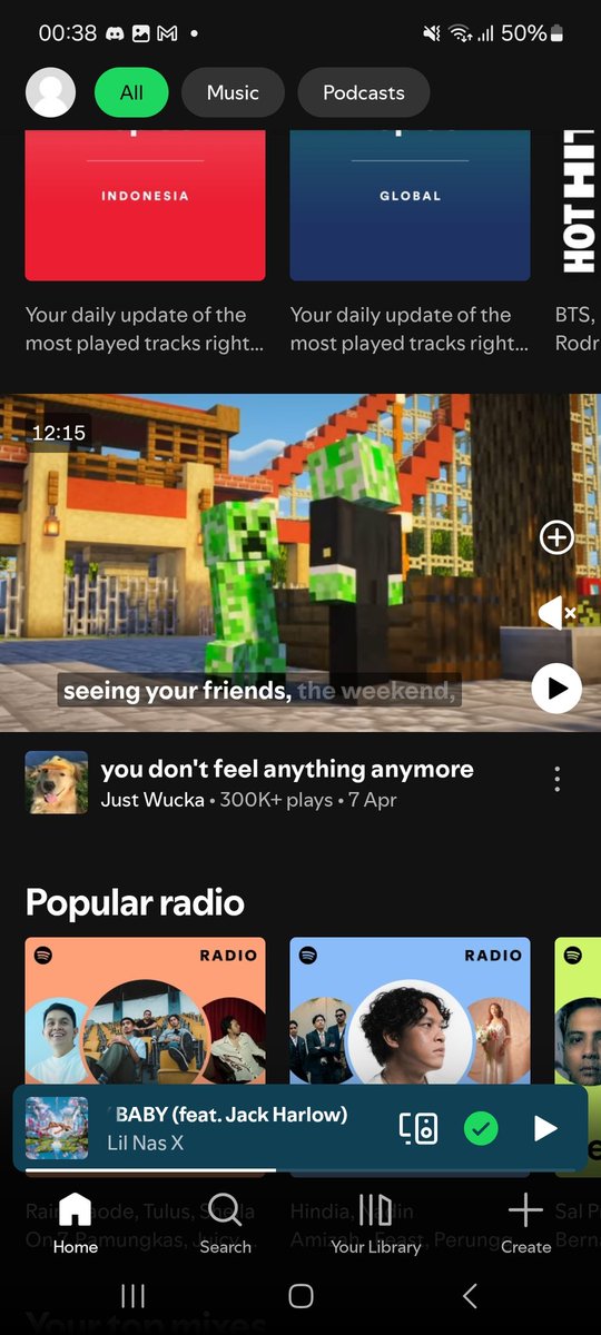 alexma1nHP's tweet photo. Sejak kapan spotify kayak youtube cik https://t.co/ynzs89p0yf