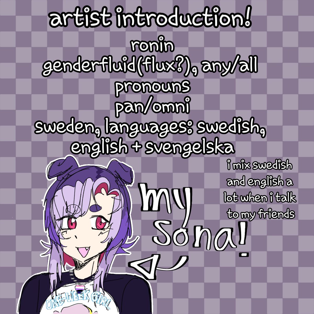 jojja09's tweet photo. artist introduction!
my posting schedule might be random
my strawpage that probably has more info: https://t.co/QpAjRmfunu 
i mostly post on tiktok
but i can post some things exclusively here

#artistintroduction #artist #swedishartist #meettheartist https://t.co/cE83btG9AM