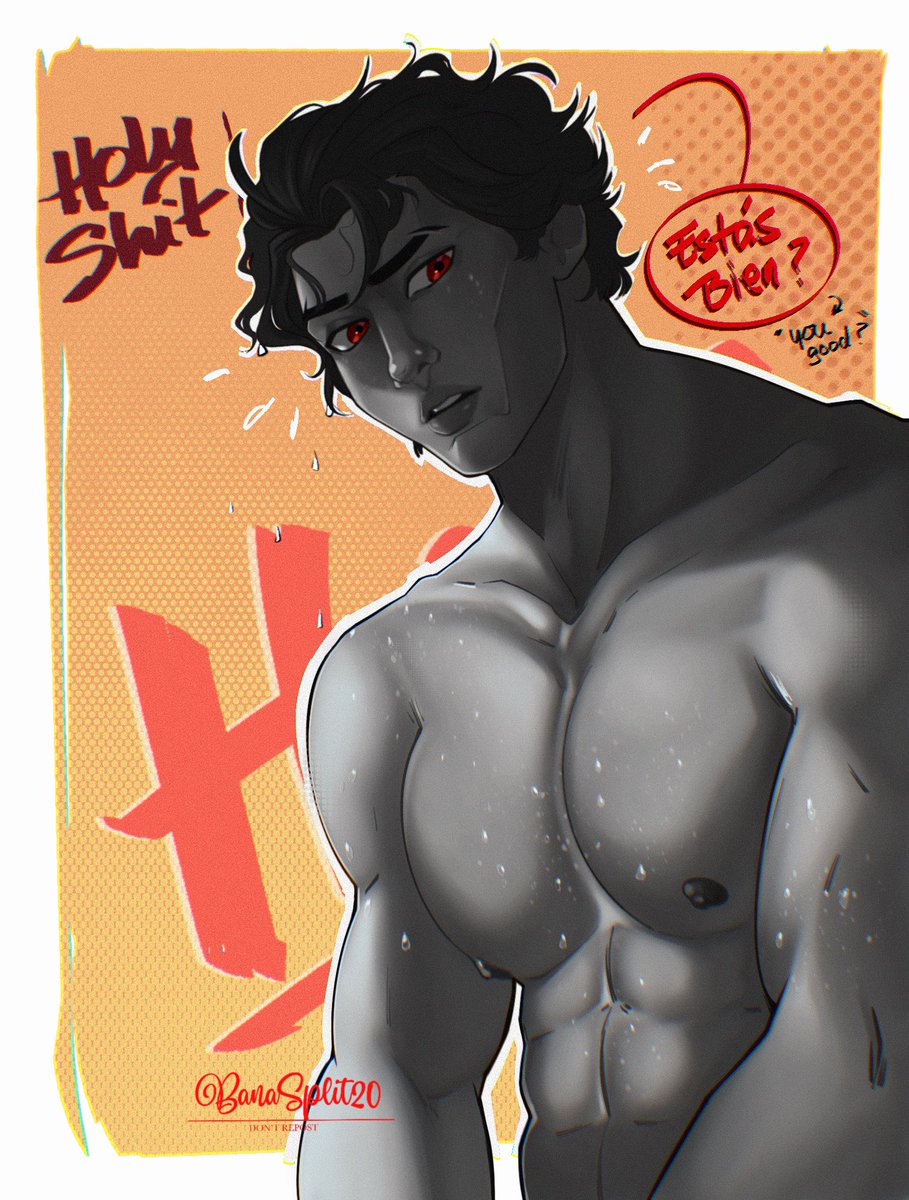 I did this one months ago but I was keeping it for those times I can´t draw and don’t have anything prepared. 

But he looks hot right? ♥️✨

#miguelohara #ocxcanon #spiderman2099 #atsv #spiderverse