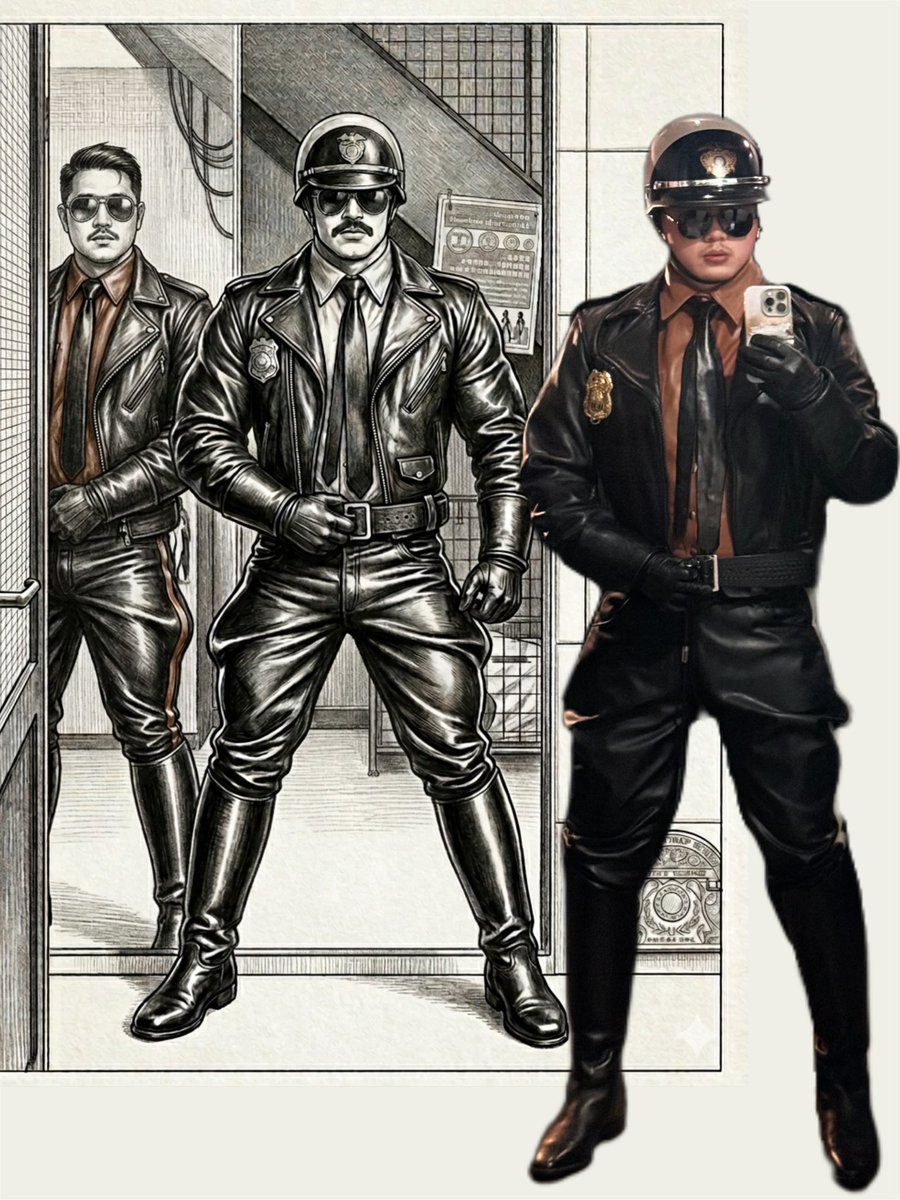 DavidWo98918930's tweet photo. In memory of Tom @TomsFoundation
@TomofFinlandArt @TomofFnlandFans Thanks for your spiritual inspiration & encouragement
#leather #uniform #masculine #tomoffinland #bluf #fetish #boots #bootedman #officer #patrol #cops #gear #bootlust #glove #patrol https://t.co/51Rrob3F3h