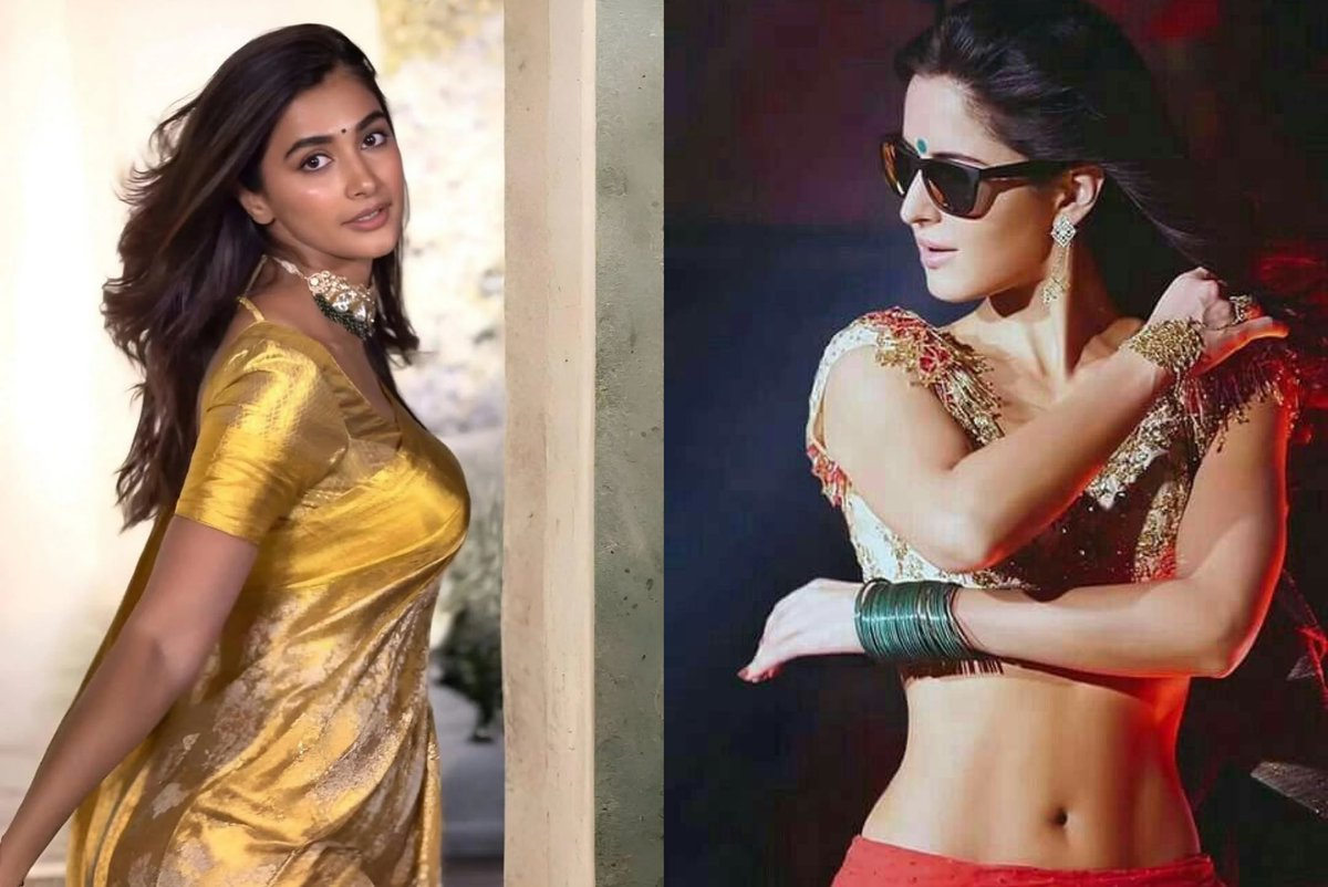 Katrina Kaif and Pooja are serving the hottest saree looks effortlessly 🔥❤️