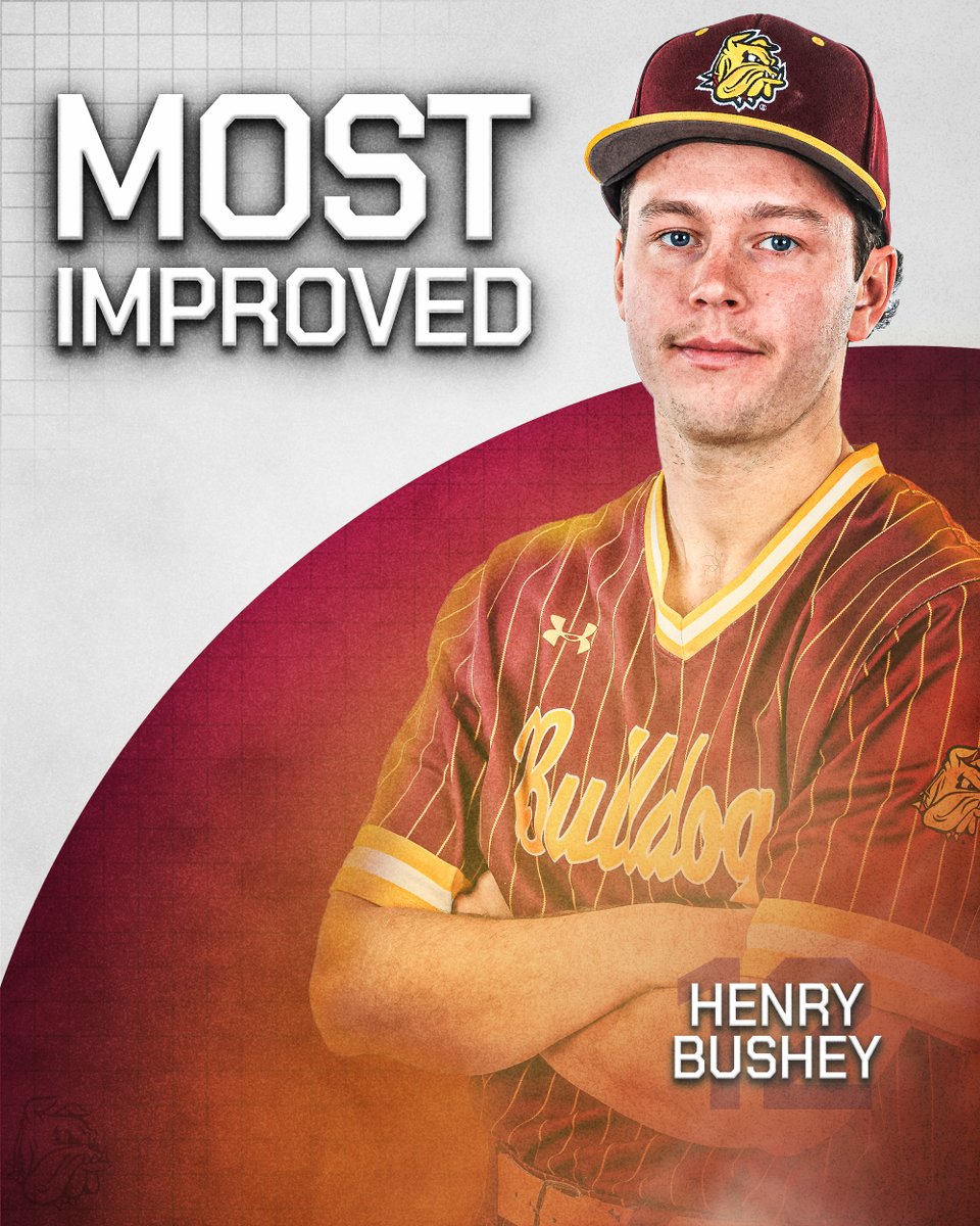UMDBaseball's tweet photo. Earlier this week, senior DH Gabe Richardson was named the Team's MVP, and senior third baseman Michael Gabbard earned the Bulldog Award. Senior infield Henry Bushey was named the Most Improved, while rookie catcher Logan Myers picked up Rookie of the Year honors. Congrats! https://t.co/qJ3R5OcysH