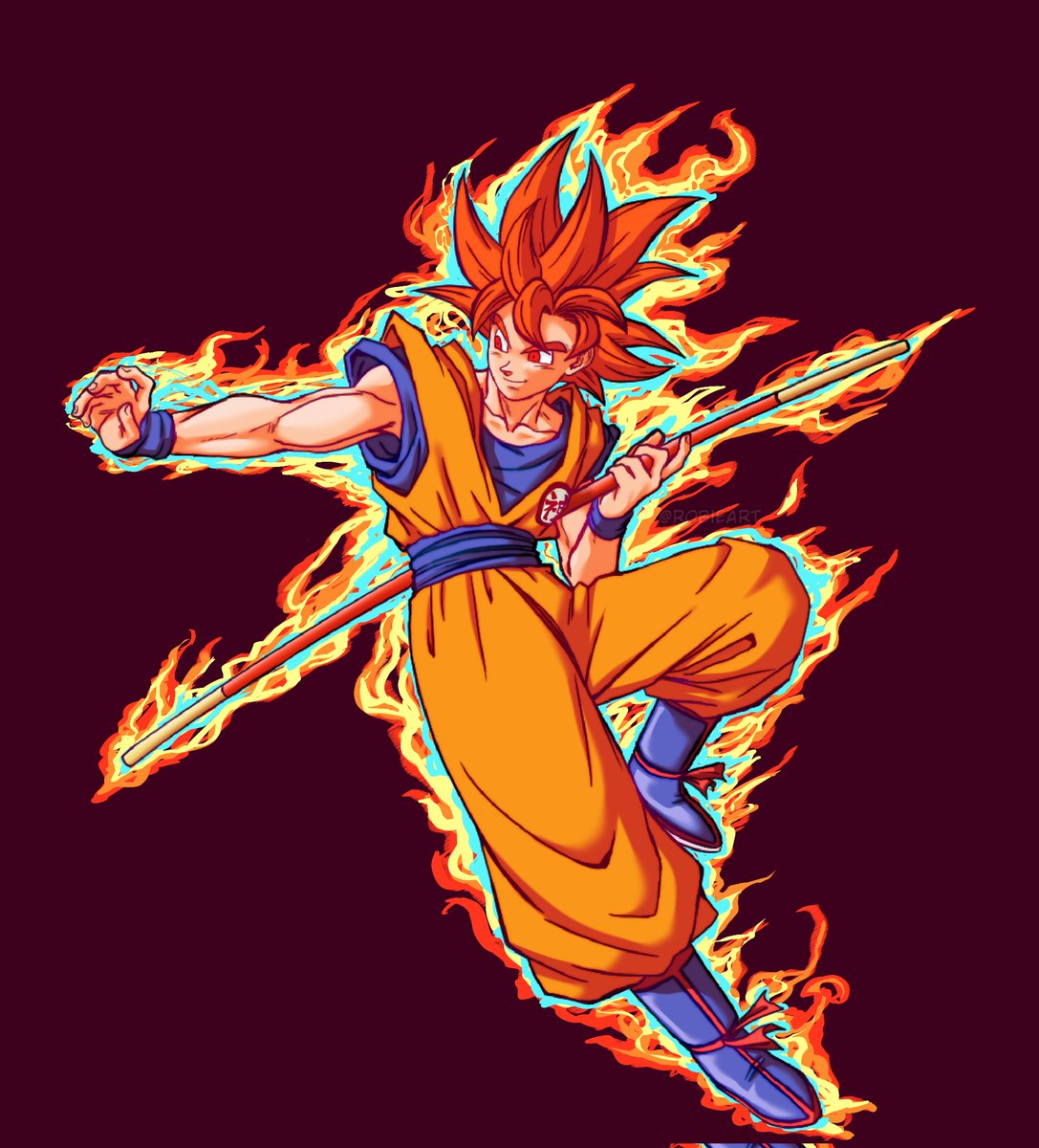 RobieArt's tweet photo. Happy Goku day!!!!!
I did the God Goku for this https://t.co/oQ1DUsrDVp
