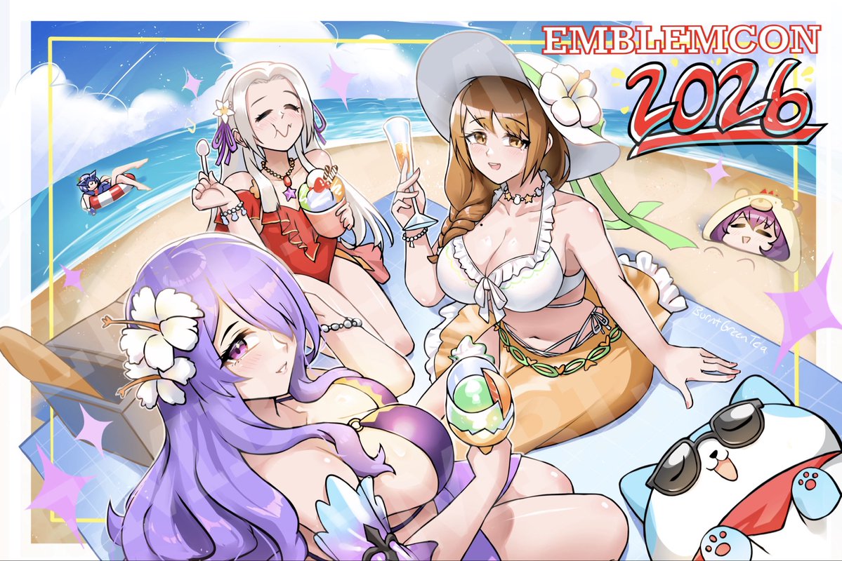 Summertime with Camilla, Goldmary and Edelgard
#fireemblem