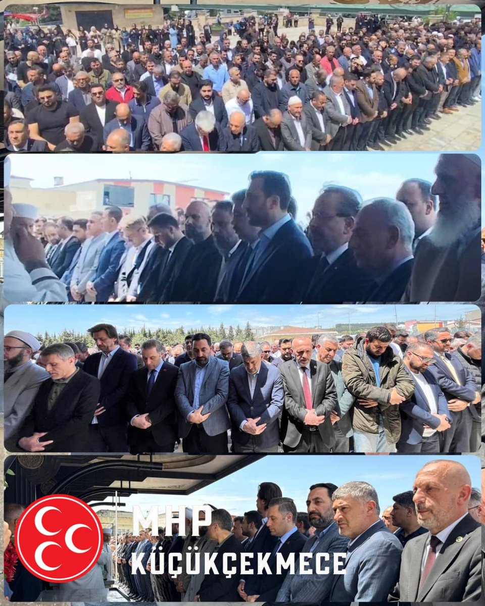 KCEKMECE_MHP's tweet photo. İlçe Teşkilat Başkanımız ve İlçe Yöneticilerimiz, Ak Parti Küçükçekmece İlçe Başkanı Sn. Emin Kaan KAYA'nın Annesi Fatma KAYA'nın cenaze törenine katılmışlardır.

Kendisine Allah'tan rahmet, ailesine ve sevenlerine sabırlar dileriz.

@_MHPistanbul_
#MHPKüçükçekmece https://t.co/KakUFu1WCX