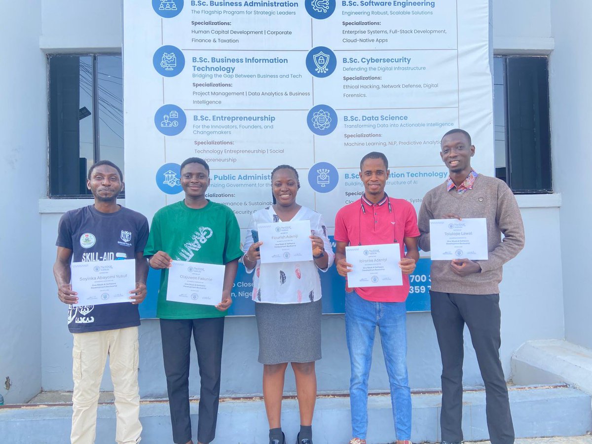 AGlobal_Campus's tweet photo. We just concluded the American Open University Nigeria AI Bootcamp Pitch Day, and the talent on display was nothing short of extraordinary.

A huge thank you to our judges, participants, and the vibrant team behind this bootcamp for making this day a success.
#AIbootcamp https://t.co/bBNIAdNXj4
