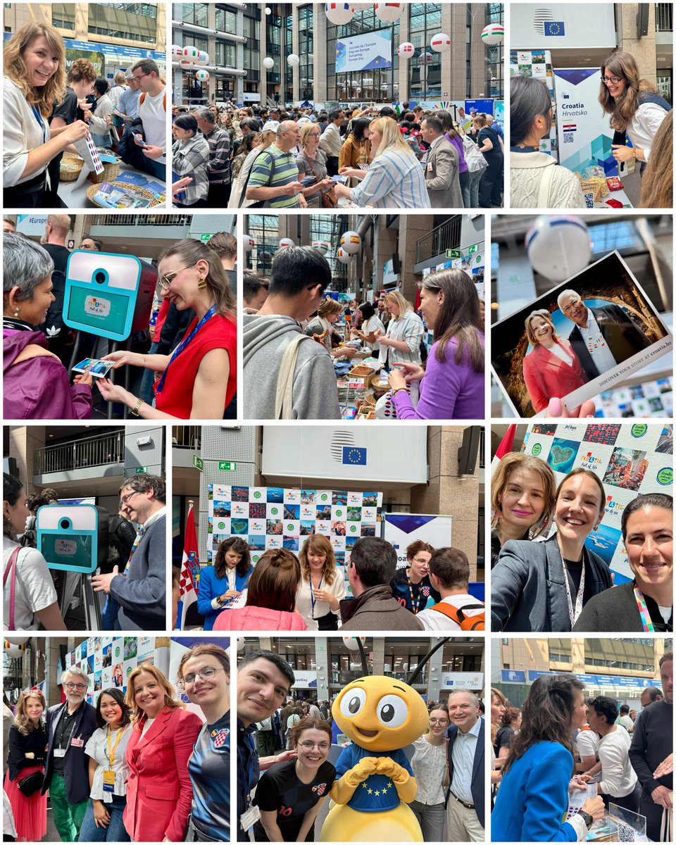 CroatiaInEU's tweet photo. Beautiful day with amazing people and colleagues.

A true celebration of Europe’s diversity, unity and shared values on #EuropeDay. Thanks to everyone who visited Croatia's corner and helped make this day special. https://t.co/sGmlIWZ94q