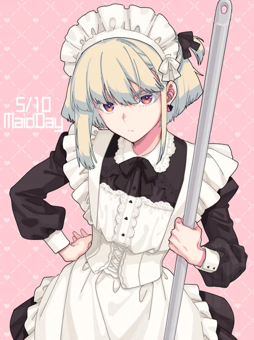 ※女装 メイドの日なので
