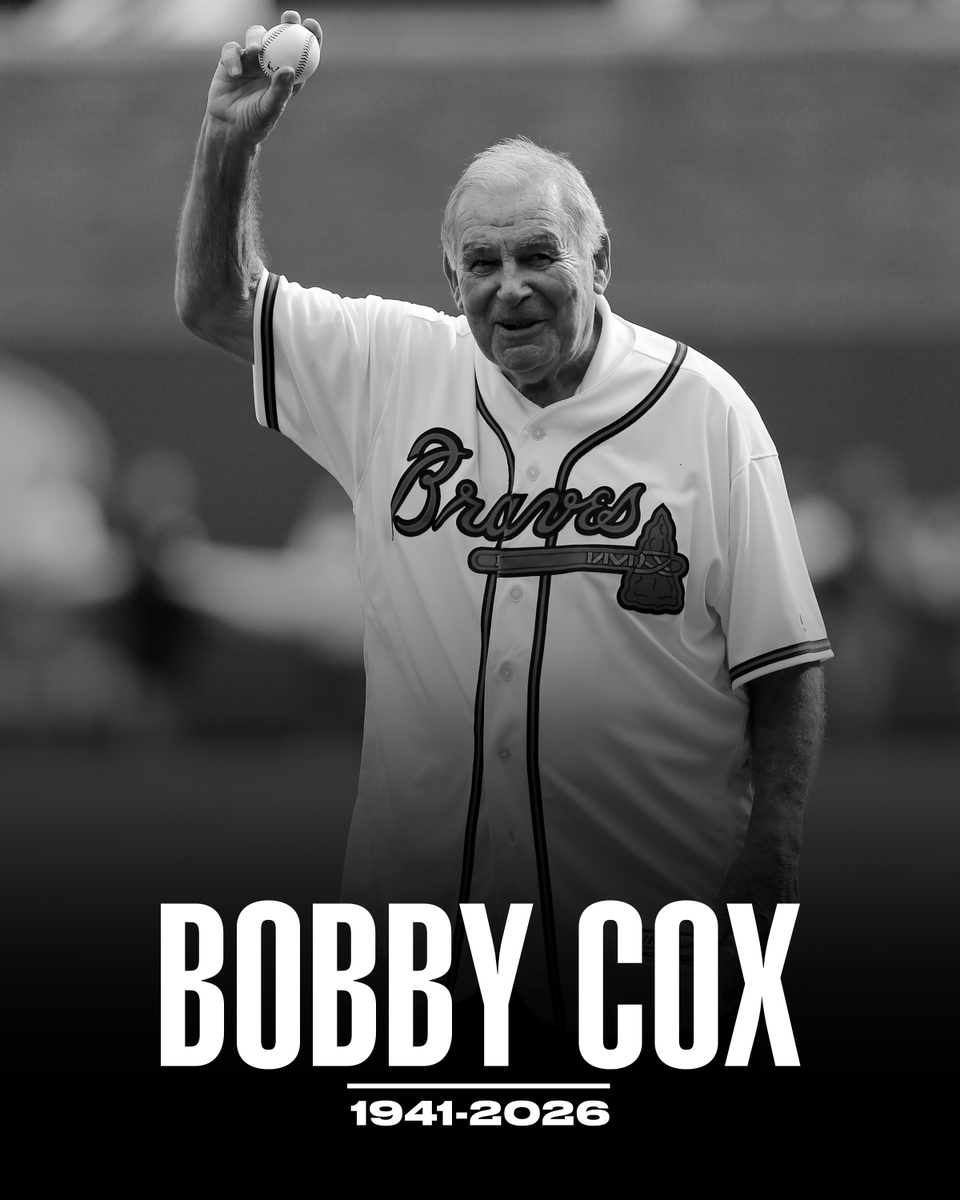 Legendary Braves manager Bobby Cox has passed away