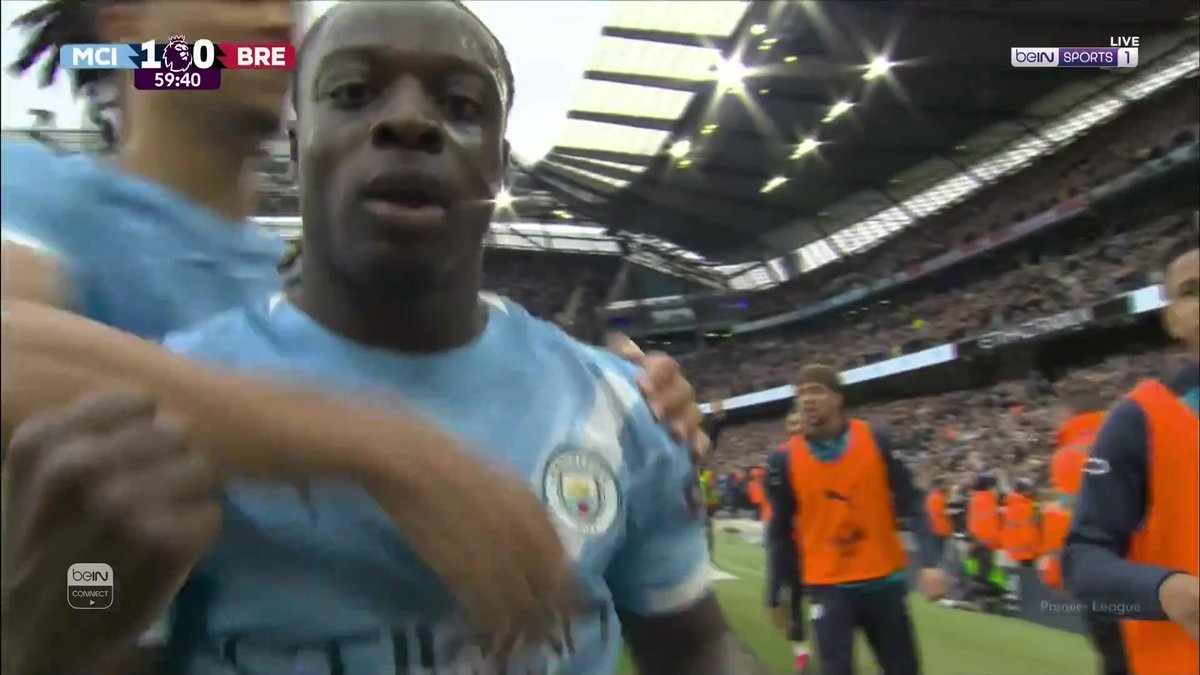 دوكو يسجل للسيتي في مرمى برينتفورد 1-0 #الدوري_الإنجليزي_الممتاز 