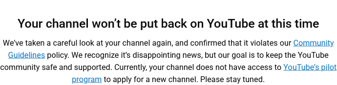 MoMo634Podcast's tweet photo. @TeamYouTube @TeamYouTube: When I log into Studio, this is what I see. Pls tell me how to appeal, since I can't access? The Bible verses &amp; inspirational messages posted here on X were what I posted on @YouTube, except in Shorts form. Same with the church account that was removed. Thanks! https://t.co/rH2ygRga5d