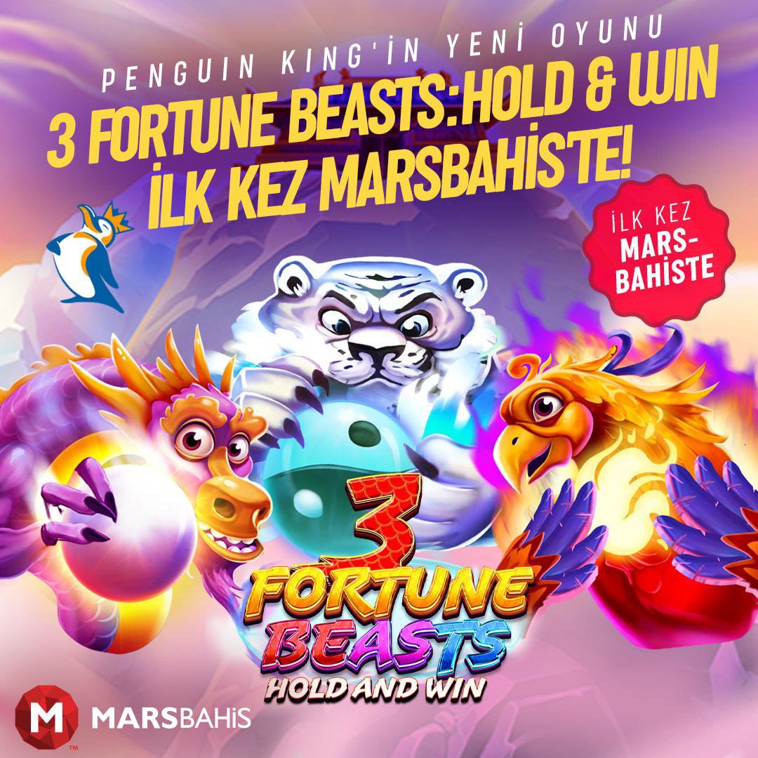 FutbolDevolem's tweet photo. 3 FORTUNE BEASTS : HOLD &amp; WİN İLK KEZ MARSBAHİS'TE ❗

GİRİŞ 🟰 https://t.co/1bGnUU22n0 https://t.co/eks7exv9oW