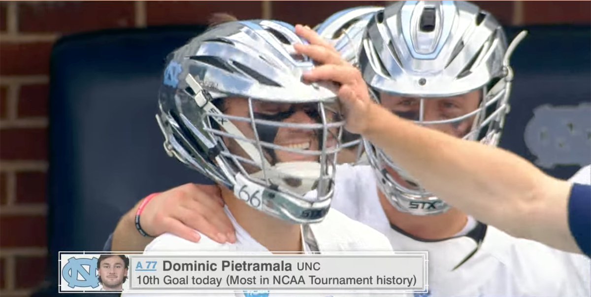 Inside_Lacrosse's tweet photo. MOST GOALS IN A SINGLE NCAA TOURNAMENT GAME 🎯

Dom Pietramala did that with 10! https://t.co/Hi3C8fuYRx