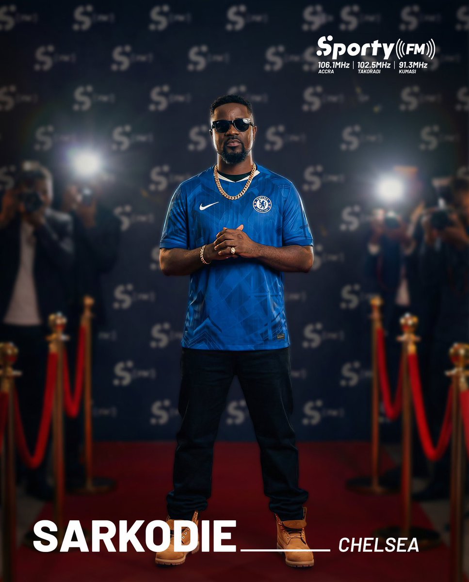 Sarkodie is a Chelsea fan ah ? Obidi paa