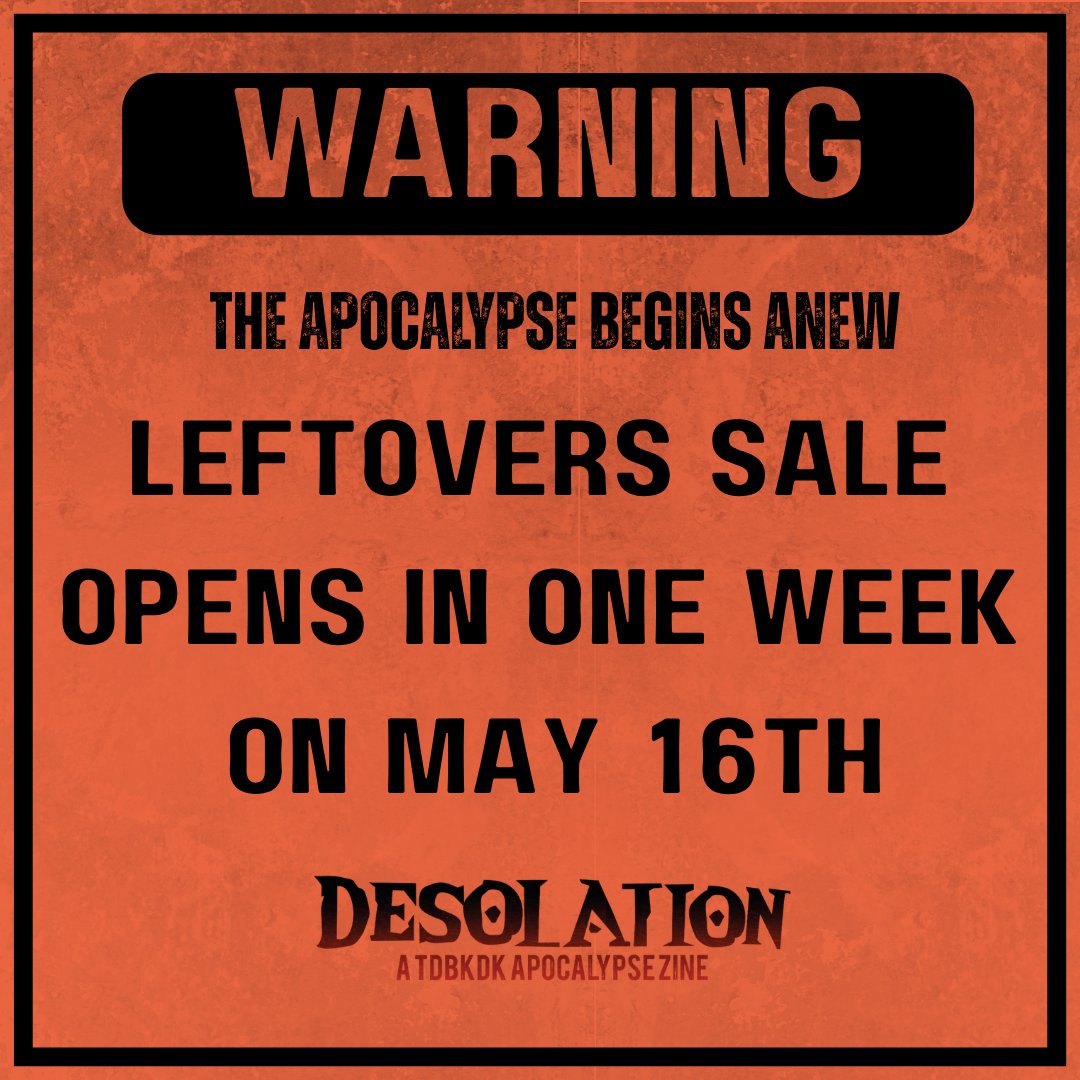 Desolation: A TDBKDK Zine tweet media