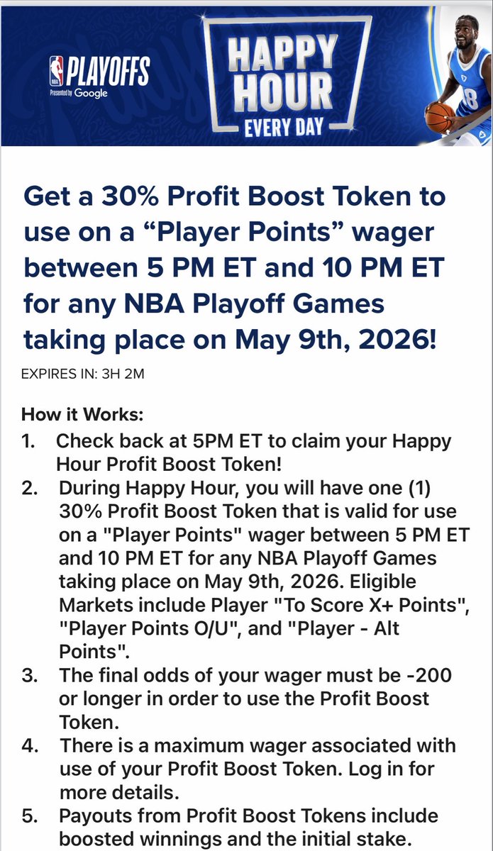 sob9999's tweet photo. @FDSportsbook so your telling me I can claim this bonus at 5 pm for any game between 5&amp;10 on 5/9, maybe @DKSportsbook can explain to them that the 1st game of the day starts at 3 https://t.co/mWzGuVgZgB