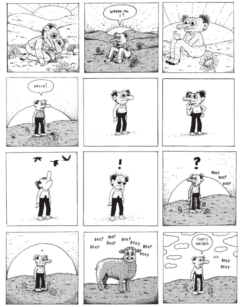 fantagraphics's tweet photo. Life's a roller coaster! Pear Shape, @NickfromIslands' one-shot menagerie of interconnected comic strips, is out 6/16 🤡 https://t.co/Rj7YFY3mcA https://t.co/ghU4BQ9U5a