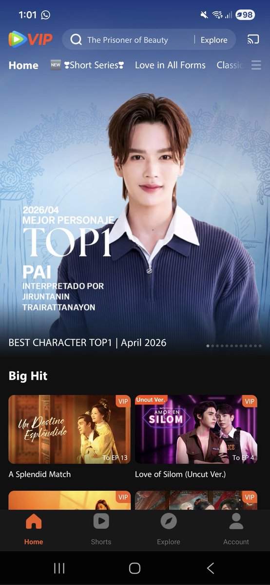 Entrar a WeTV y ver esto 🫶🏻😭 muy orgullosa de nuestro Markji 💙