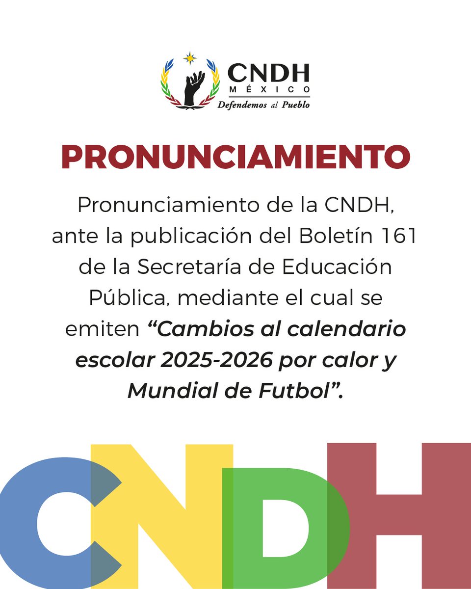 CNDH en México tweet media